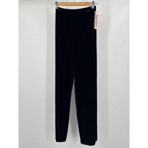 Body Wrappers Girls Black Velvet Jazz Pants Dance Trousers Preteen New
